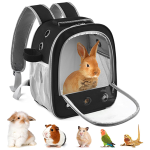 Pet Guinea Pig Carrier Backpack Carrying Bag for Cat Rabbit Parrot Hamster Outdoor Travel Hiking Pet Carrier Backpack <b>Carry</b> Bag - Product Image 1