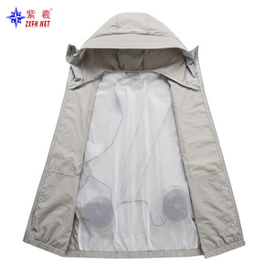 Zixi Men's Summer Sun Protection Clothing, Ice Silk, Breathable, Lightweight, Cool, Loose Fit, Trendy Casual Sun Protection - Product Image 5
