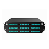 Panneau de brassage fibre optique FTTH 10G 40G haute densité 19 pouces 1U MPO/MTP-LC 24F 96 cœurs POE DYS
