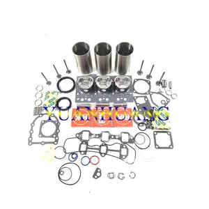 3TN78 Mesin Membangun Kembali Kit Piston Gasket Set Head Gasket Ring Piston Cocok Jepang Yanmar Excavator Traktor John Deere