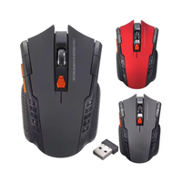Venta caliente logotipo personalizado 2,4G USB inalámbrico ratón óptico Mini 3D ABS Material LED retroiluminado estilo impermeable en Stock