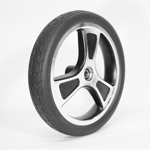 Naidong 12x2.125 Swivel <b>Wheel</b> Airless Wear-Resistant Non-Slip Manual Wheelchair - Product Image 4