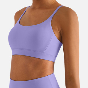 WX1430 Naked Feeling Sports Bra Yoga Singlet Gather Beauty Back Fitness Female Vest - Product Image 1