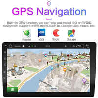 Écran tactile 7/9/10 pouces Lecteur Android 10.0 pour voiture GPS Stéréo Radio DSP 2 Go de RAM 32/64 Go de ROM Système de navigation