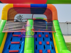 Castillo Inflable Comercial con Obstáculos y Tobogán, Equipo de Juego Inflable para Fiestas Infantiles al Aire Libre, con Certificación CE - Product Image 3