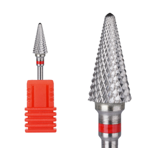 Fraise conique large en carbure de tungstène 3/32 pour dissolvant de vernis gel, outil de manucure rotatif pour salon - Product Image 3