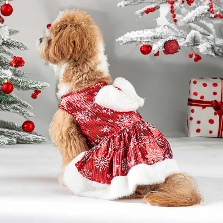 white christmas dresses Christmas Present Dog Dress- Posh Puppy Boutique main image 1