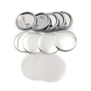 Blank Making Supplies Round Material Parts Button <b>Pin</b> <b>Badge</b> Kit, Including Metal Shells Back - Product Image 4