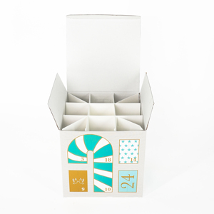 Boîte de cadeau mystère de Noël imprimée personnalisée en gros d'usine emballage de cadeau boîte de <span class=keywords><strong>calendrier</strong></span> de l'avent de Noël - Product Image 2