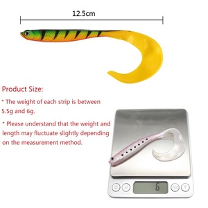 Señuelo Suave al por Mayor, Cebo para Pesca en Agua Dulce, <span class=keywords><strong>Gusano</strong></span> Suave Drongo, Señuelo Biónico Suave - Product Image 4