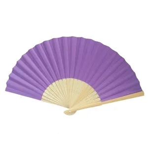 Multicolored Children Hand Held Basket Folding Handfan Frame Bamboo