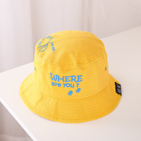 2022 fabricante personalizado bordado niños niña algodón sol pescador sombrero bebé cubo sombrero