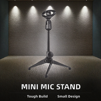 Trépied de levage de support de microphone à condensateur de bureau en direct de haute qualité avec pince pour instrument de musique