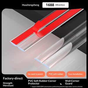 Protezione Angolare Trasparente per Pareti, Modanatura Adesiva Flessibile per Angoli Interni ed Esterni, Striscia Decorativa per Porte e Tavoli - Product Image 3
