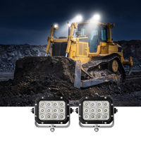 Éclairage industriel 12000LM 9-32V résistant aux chocs IP69K pour l'exploitation minière, adapté aux chariots élévateurs Tadano, Zoomlion, Hyster, Linde, Hangcha