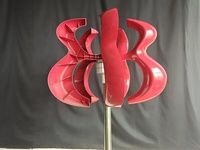 Éolienne verticale universelle en forme de fleur 600W 12V/24V à faible coût, silencieuse et respectueuse des oiseaux pour l'éclairage de petites ampoules