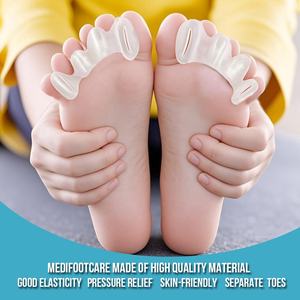 S/M/L 3 ukuran, Separator jari kaki silikon, 3 ukuran, perawatan kaki medis Gel Orthotic Bunion kaki pemisah tepat jari kaki Anda - Product Image 4