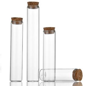 Tùy chỉnh 125mm Borosilicate đáy phẳng ống nghiệm thủy tinh với nút chai - Product Image 1