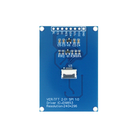 2.01 2 Inci 240*296 Modul Layar LCD TFT Serial SPI Kecil Persegi dengan Papan PCB Header 10 Pin JD9853 Panel Layar LCD Pabrik