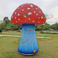 Décoration Champignon Gonflable - Modèle Lumineux à LED pour Événements et Salons Professionnels