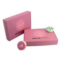 Boîtes d'emballage en papier personnalisées avec logo pour 3, 6 ou 12 Mochi Donuts, Corn Hot Dog, Biscuits, Gâteaux, Sushi, Pâtisseries, Gaufres, Crêpes, Boîtes à emporter pour boulangerie