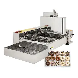 Professional Industrial Auto T-101 Yeast Raised Jam Doughnut Fill Cut Maker Donut Fry Machine to Make Sell well