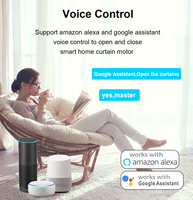 Système de rideaux intelligents TYSH Tuya WiFi/Zigbee, commande vocale, contrôlé par application, construction métallique, capacité de charge de 50 kg