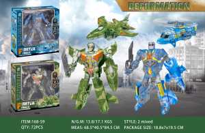 Robot de Combat en plastique Transformation Jouet DIY Assemblage Transformer Robot Déformation Jouet Transformer Robot Dinosaure Jouets - Product Image 6