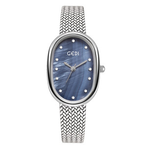 Reloj ovalado de nácar para mujer, de alta gama, con aleación resistente al agua. - Product Image 6