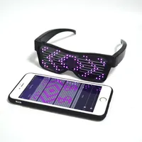 Affichage Programmable chaud Bluetooth APP bricolage lunettes de mode charge intelligente lunettes LED programmables éclairées