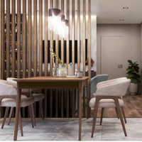 Listón Decorativo para Interiores Melinco 50*50mm Tubo Cuadrado Hueco de WPC Columna de Partición de Pared de Madera Viga de Techo con Veta de Madera