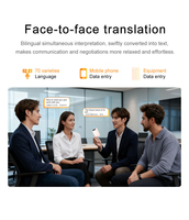 Traducteur audio intelligent X9 avec IA, interprétation simultanée GPT, procès-verbaux de réunion, traduction linguistique intelligente hors ligne