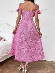 Fukro 3D tejido texturizado tejido Jacquard Floral Telas por yardas para hacer mujeres Cheongsam Jacquard vestido ropa - Product Image 4