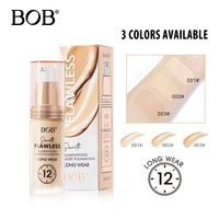Fond de teint liquide hydratant et illuminateur 24H à longue tenue pour tous types de peau 30ml Teinte moyenne