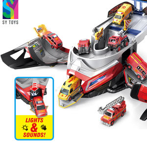 SY TOYS Factory, multifunción, ciudad para niños, tema de fuego, casco de carreras fundido a presión, pista de coche y estacionamiento, juguetes de almacenamiento - Product Image 4