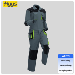 High Quality Custom Work <strong>Coverall</strong> Breathable 3D Pockets Uniform Construction Workshop Overalls Work Clothes - Product Image 2
