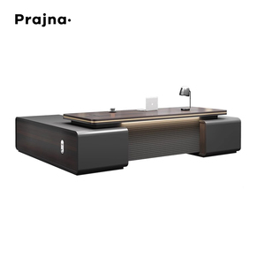 L hình dạng bàn quản lý điều hành văn phòng bàn bàn CEO sang trọng bàn ông chủ bảng escritorios de oficina - Product Image 6