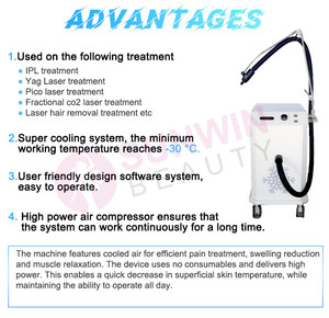 เครื่องทำความเย็นผิวด้วยอากาศเย็น Zimmer <span class=keywords><strong>cyro</strong></span> 30C ระบบทำความเย็นผิว - Product Image 2