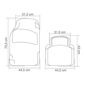 Tapis en caoutchouc 3 - Kit de tapis de voiture universels Simoni Racing - Product Image 2