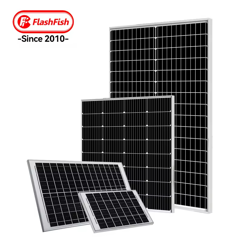 FLASHFISH Guangdong China Supplier New Energy Small Mini 100 Watt 3.2mm High Transmission Tempered Glass <strong>Solar</strong> <strong>Panel</strong>
