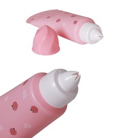 Kemasan Tube Kosmetik Ukuran Kustom Baru 80ml untuk Pembersih Wajah, Lotion Tubuh, Krim Tangan dengan Aplikator Berbentuk Bunga