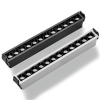 Projecteur linéaire encastré à led avec projecteur anti-éblouissement éclairage linéaire encastré à led d'angle de faisceau multifonction