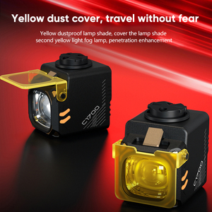 Branco Vermelho Azul 20W LED Bicicleta Luz Frontal Controle Remoto Chifre Amarelo LED Abajur Digital Power Display MTB Montado Bicicleta Luz - Product Image 3