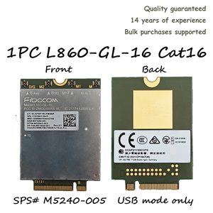 Carte WWAN Fibocom L860 GL 16 Cat16 uniquement en mode USB, module L860-GL-16 pour routeur Mikrotik <span class=keywords><strong>WAP</strong></span>, clé M.2 <span class=keywords><strong>LTE</strong></span> FDD/TDD B38 B39 B40 B4 - Product Image 3