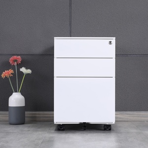 Meuble de bureau moderne à bas prix avec 3 tiroirs en acier, meuble de rangement mobile en métal pour dossiers de bureau - Product Image 2