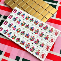 Set Mahjong Akrilik 160 Ubin Emas Edisi Hadiah Liburan Ornamen Pohon Natal