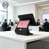 Terminal de point de vente (TPV) avec écran tactile capacitif Full HD 1920x1080 de 15,6 pouces, scanner de paiement QR, imprimante de reçus 80 mm, caisse enregistreuse Android