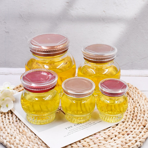 Pot en verre miniature <span class=keywords><strong>de</strong></span> 60 ml, 75 ml, 110 ml, 200 ml, 400 ml avec couvercle métallique pour pudding, yaourt, <span class=keywords><strong>caviar</strong></span>, gelée <span class=keywords><strong>de</strong></span> <span class=keywords><strong>vanille</strong></span>, confiture, miel et épices - Product Image 1