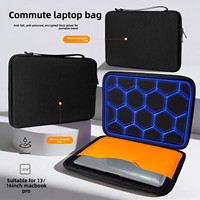 Housse pour ordinateur portable en EVA rigide 13 pouces et 16 pouces, résistante aux chutes et à la compression, étui de rangement portable pour tablette