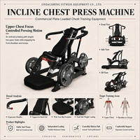 Machine de presse inclinée assise en gros avec résistance à charge de disques pour centre de fitness, équipement de renforcement de la partie supérieure du torse